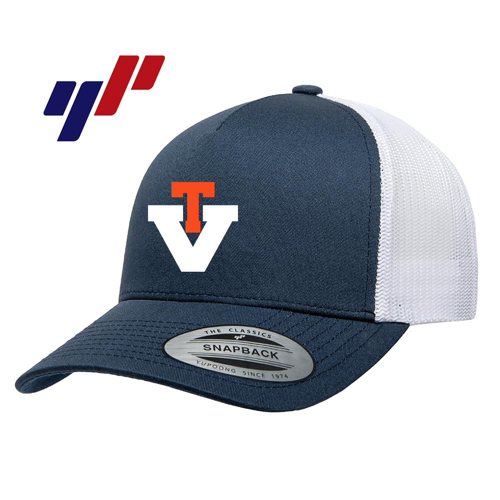 Yupoong 6506 Adult 5-Panel Retro Trucker Cap - Team Virginia Baseball