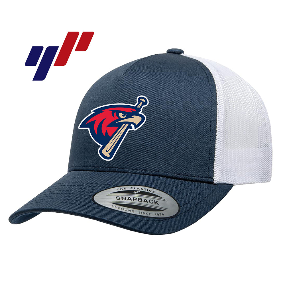 Yupoong 6506 Adult 5-Panel Retro Trucker Cap - MSA Redtails Baseball