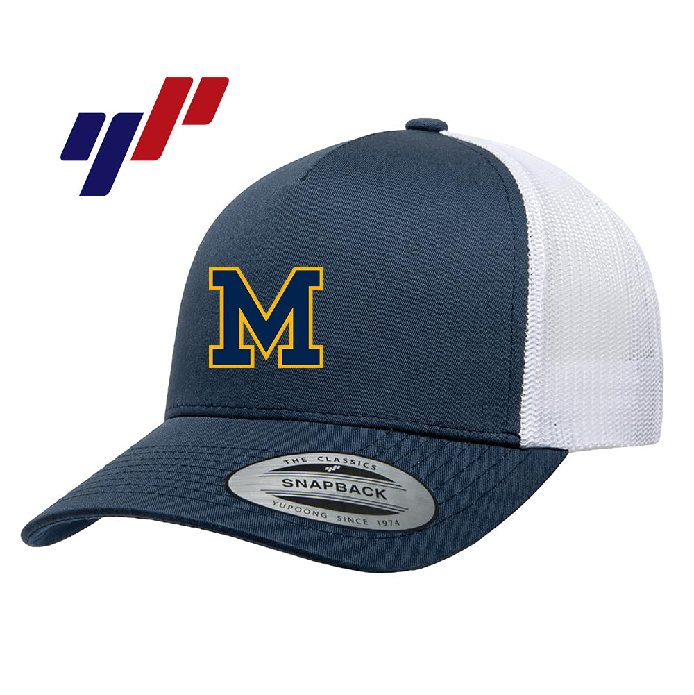 Yupoong 6506 Adult 5-Panel Retro Trucker Cap - Midland Baseball