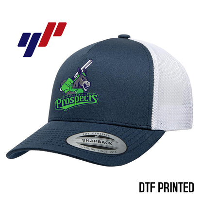 Yupoong 6506 Adult 5-Panel Retro Trucker Cap DTF PRINTED- OBP - Swamp Donkeys