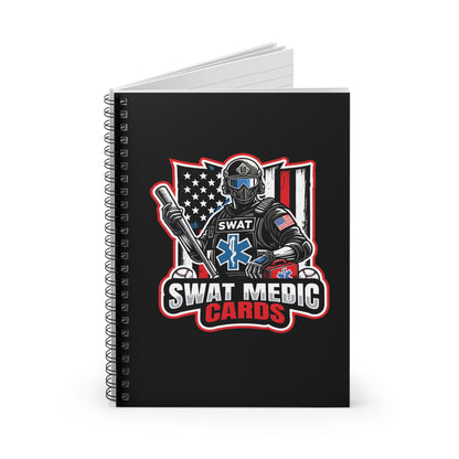 Spiral Notebook - Ruled Line - Swat Medic Cards