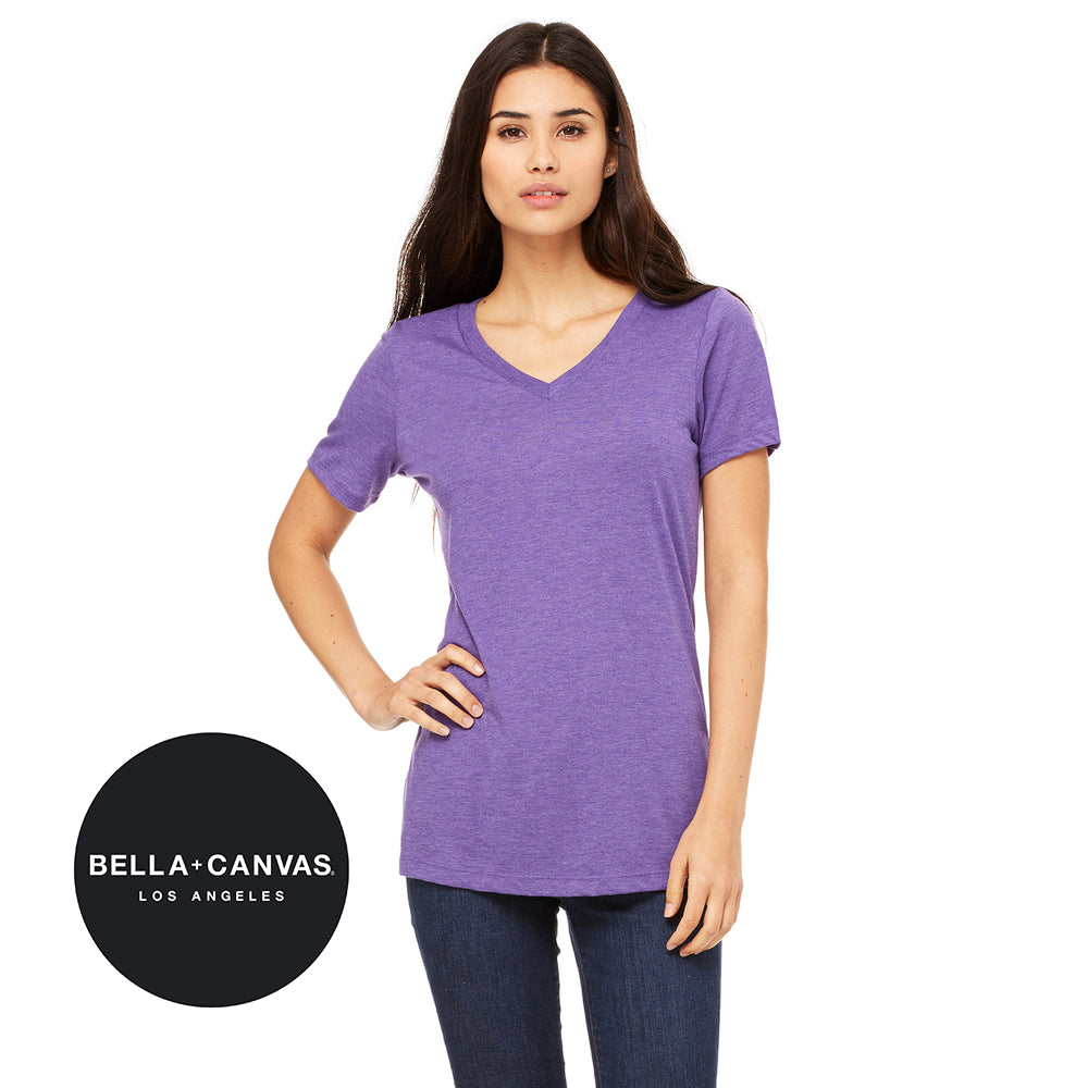 DIY - Bella + Canvas 6415 Ladies' Relaxed Triblend V-Neck T-Shirt