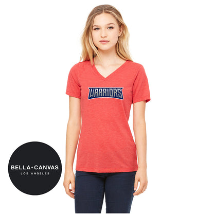 Bella + Canvas 6415 Ladies' Relaxed Triblend V-Neck T-Shirt - Tampa Warriors Baseball