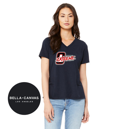 Bella + Canvas 6415 Ladies' Relaxed Triblend V-Neck T-Shirt - Oviedo Extreme Softball