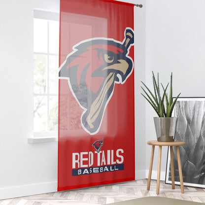 Window Curtain MSA Redtails Baseball