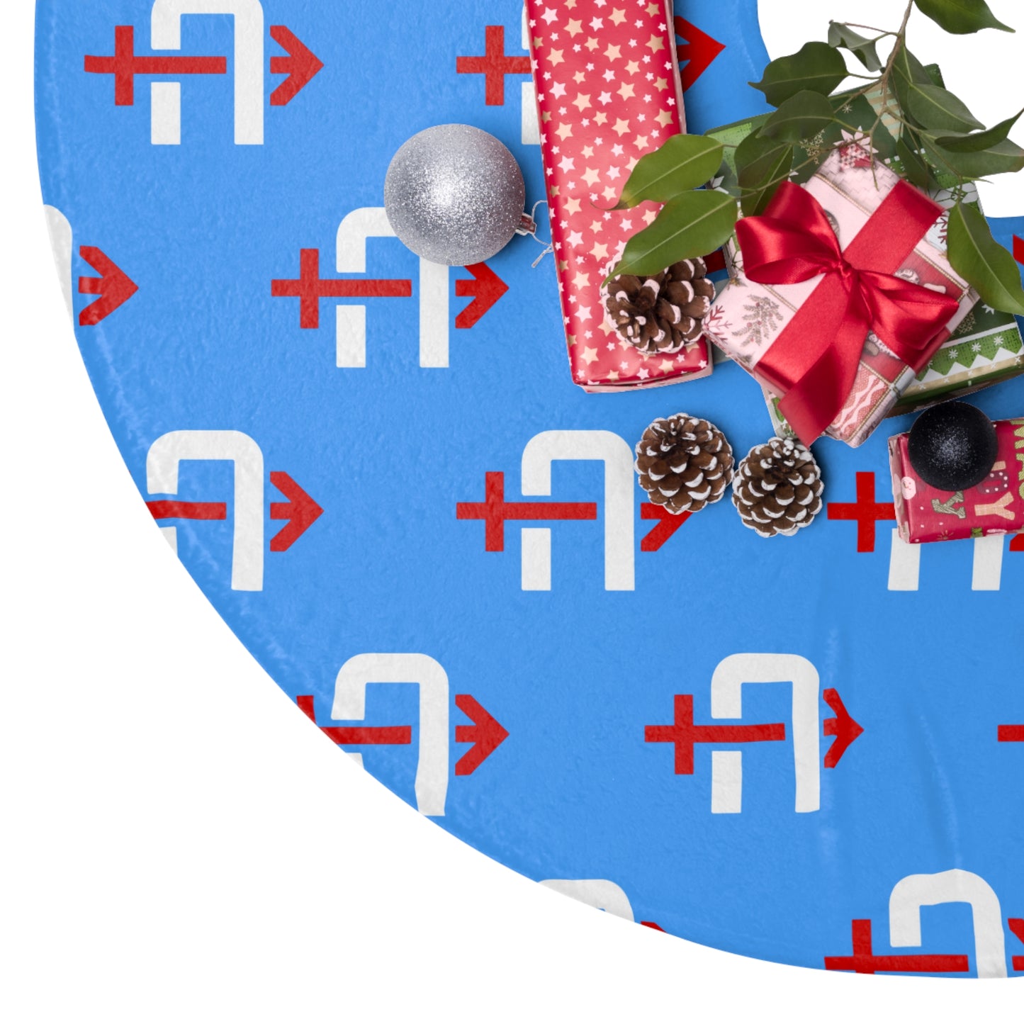 Christmas Tree Skirts Arrows Baseball