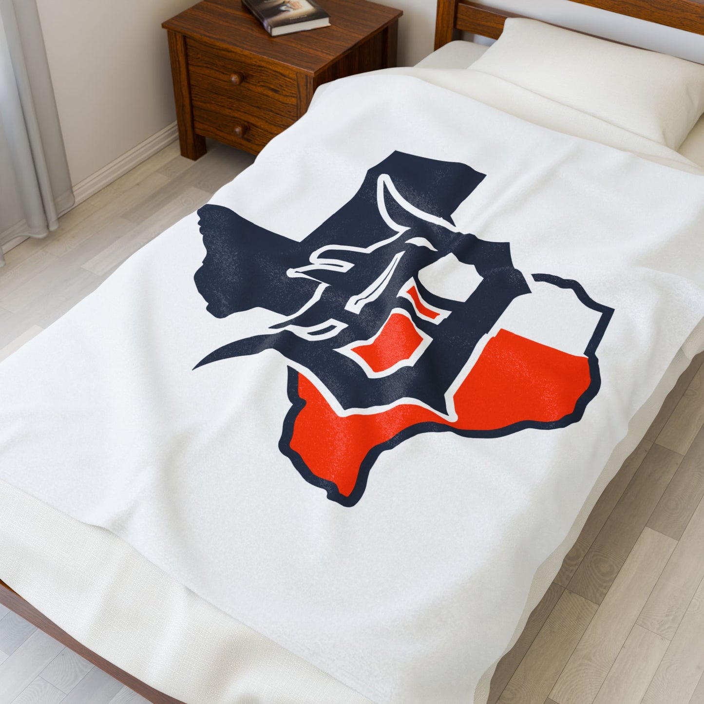 Velveteen Plush Blanket Dallas Tigers Baseball