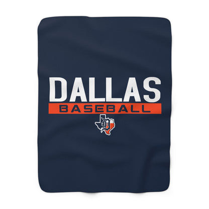 Sherpa Fleece Blanket Dallas Tigers Baseball