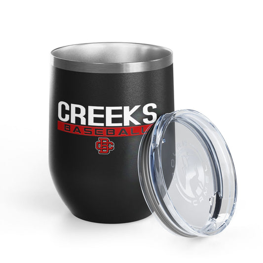 Wine Tumbler, 12oz Creeks Baseball Club - CBC