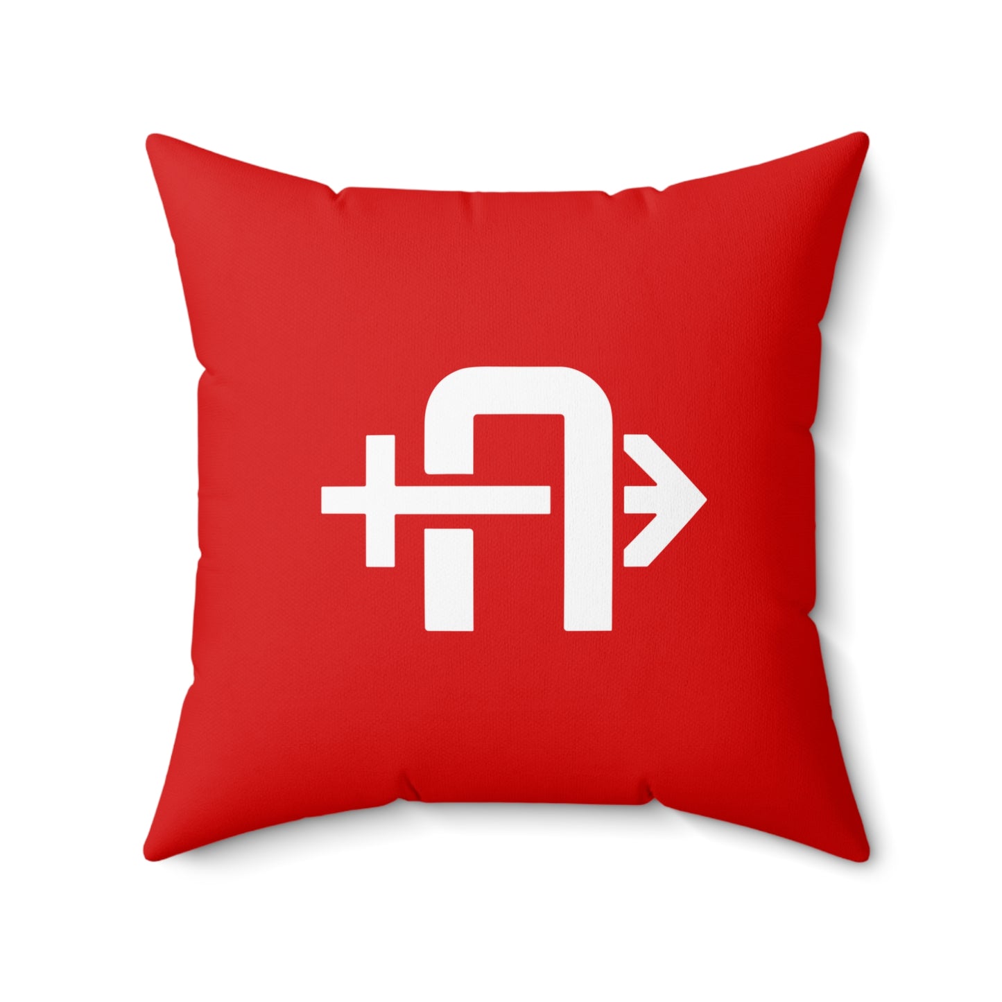 Spun Polyester Square Pillow Arrows Baseball