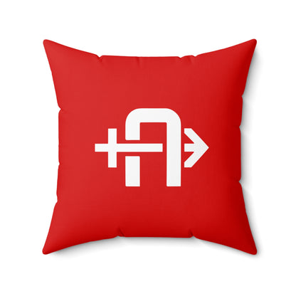 Spun Polyester Square Pillow Arrows Baseball