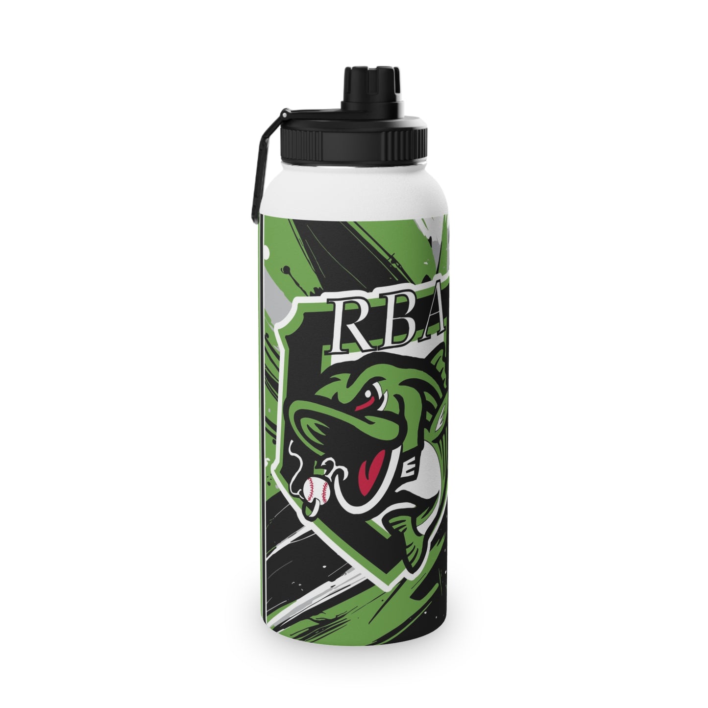 Stainless Steel Water Bottle RBA Stripers Baseball