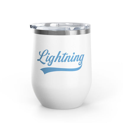Lightning Baseball - Wine Tumbler, 12oz