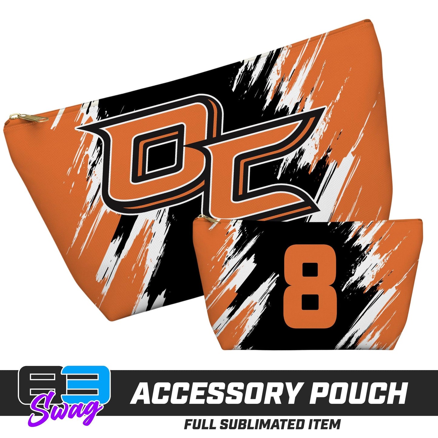 7"x12" Accessory Pouch w T-bottom - Orange County Hockey Club - 83Swag