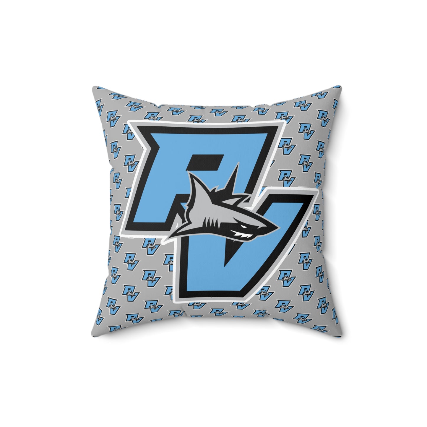 PVAA Sharks Spun Polyester Square Pillow