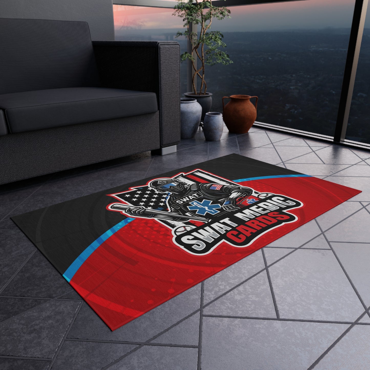 Outdoor Rug Swat Medic Cards
