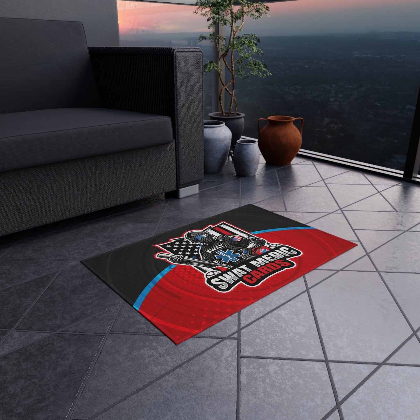 Outdoor Rug Swat Medic Cards
