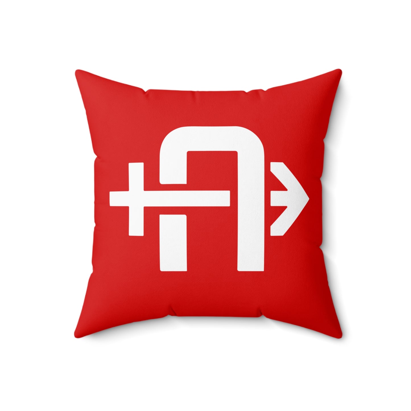 Spun Polyester Square Pillow Arrows Baseball