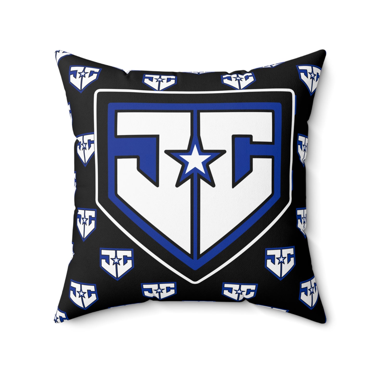 Spun Polyester Square Pillow JCB