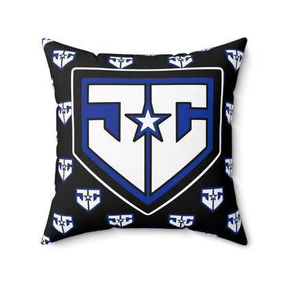 Spun Polyester Square Pillow JCB