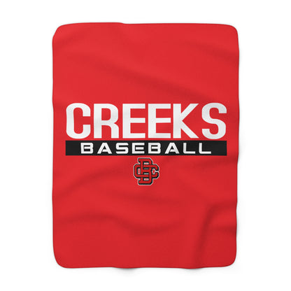 Sherpa Fleece Blanket Creeks Baseball Club - CBC