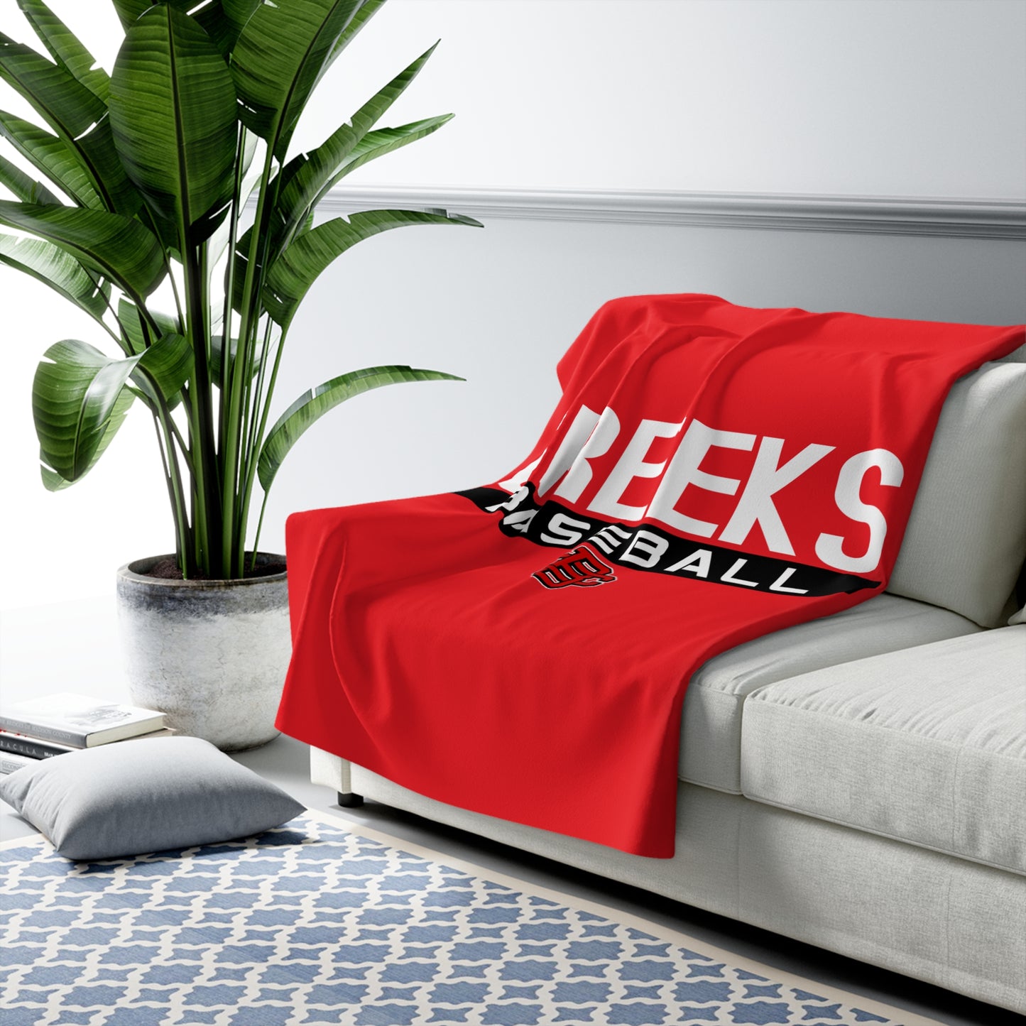 Sherpa Fleece Blanket Creeks Baseball Club - CBC