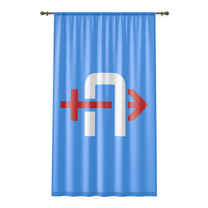 Window Curtain Arrows Baseball