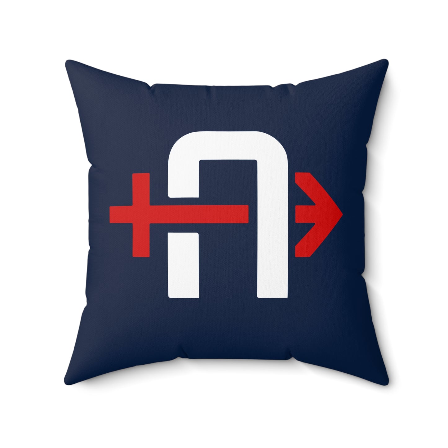 Spun Polyester Square Pillow Arrows Baseball