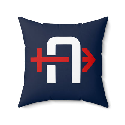 Spun Polyester Square Pillow Arrows Baseball