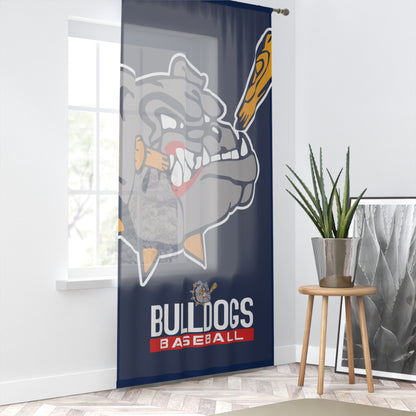 Window Curtain Bloomingdale Bulldogs Baseball