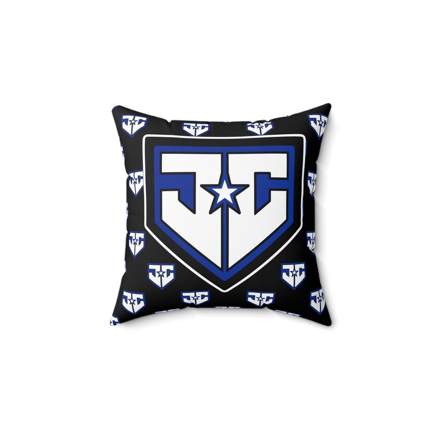 Spun Polyester Square Pillow JCB