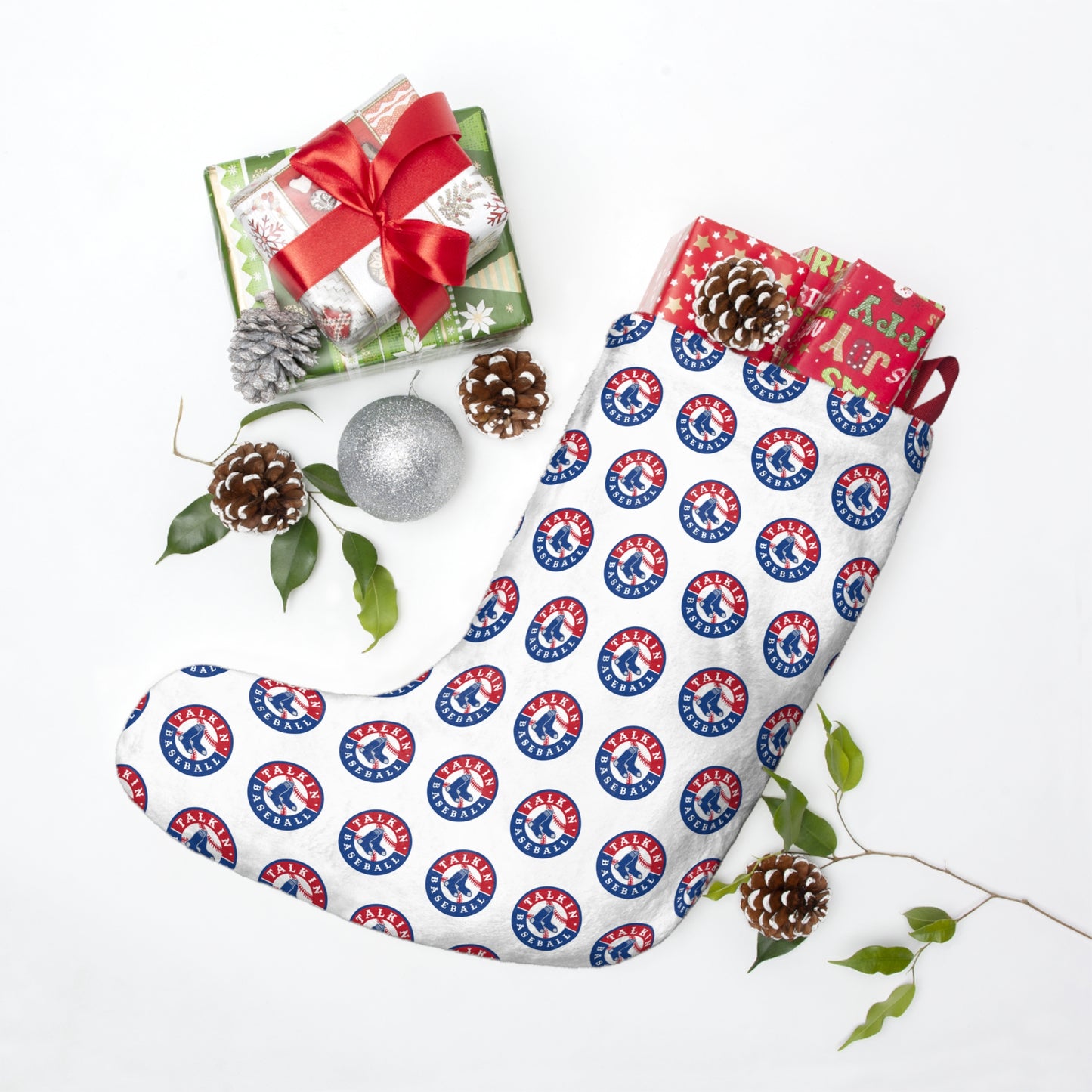 Christmas Stockings Talkin' Baseball
