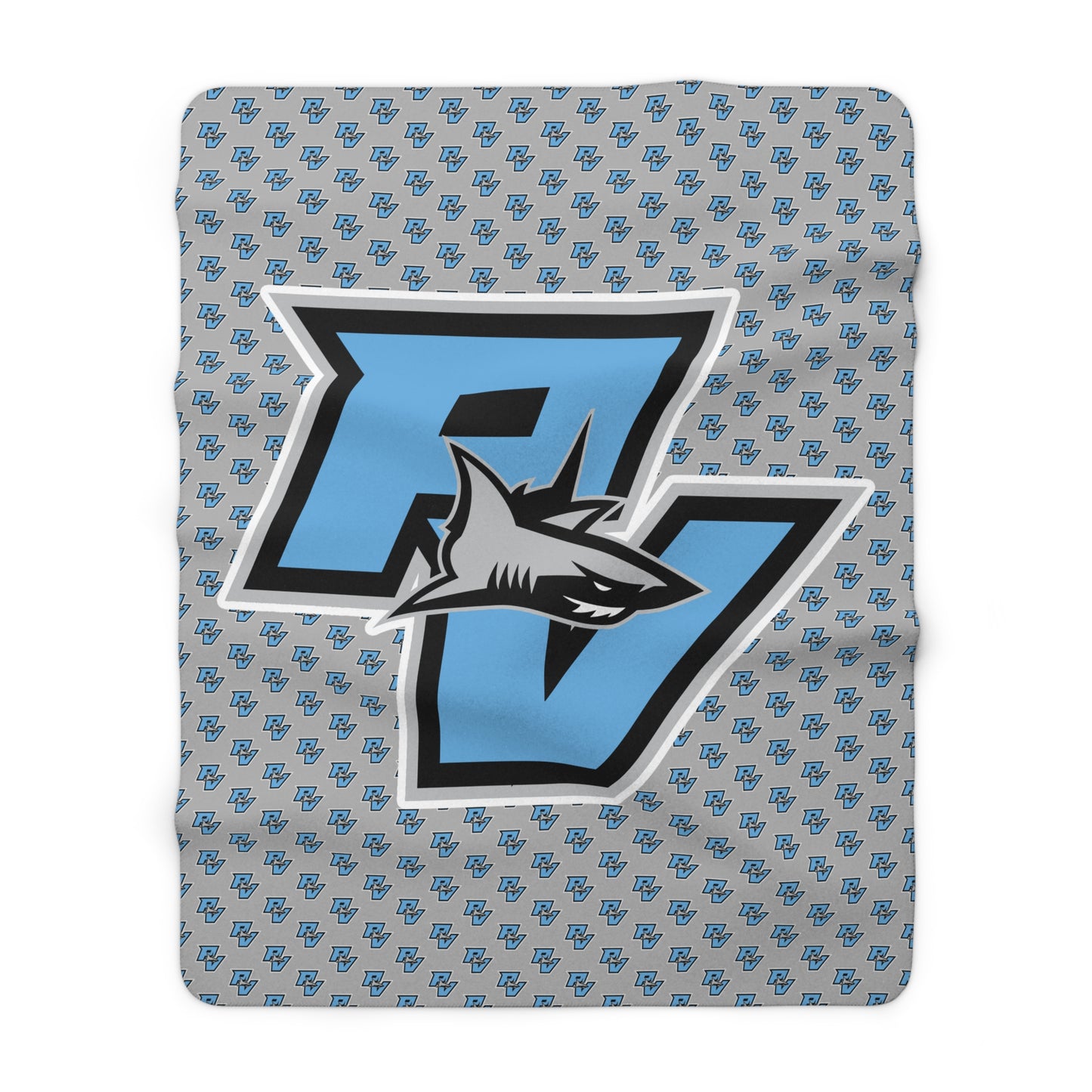 PVAA Sharks Sherpa Fleece Blanket