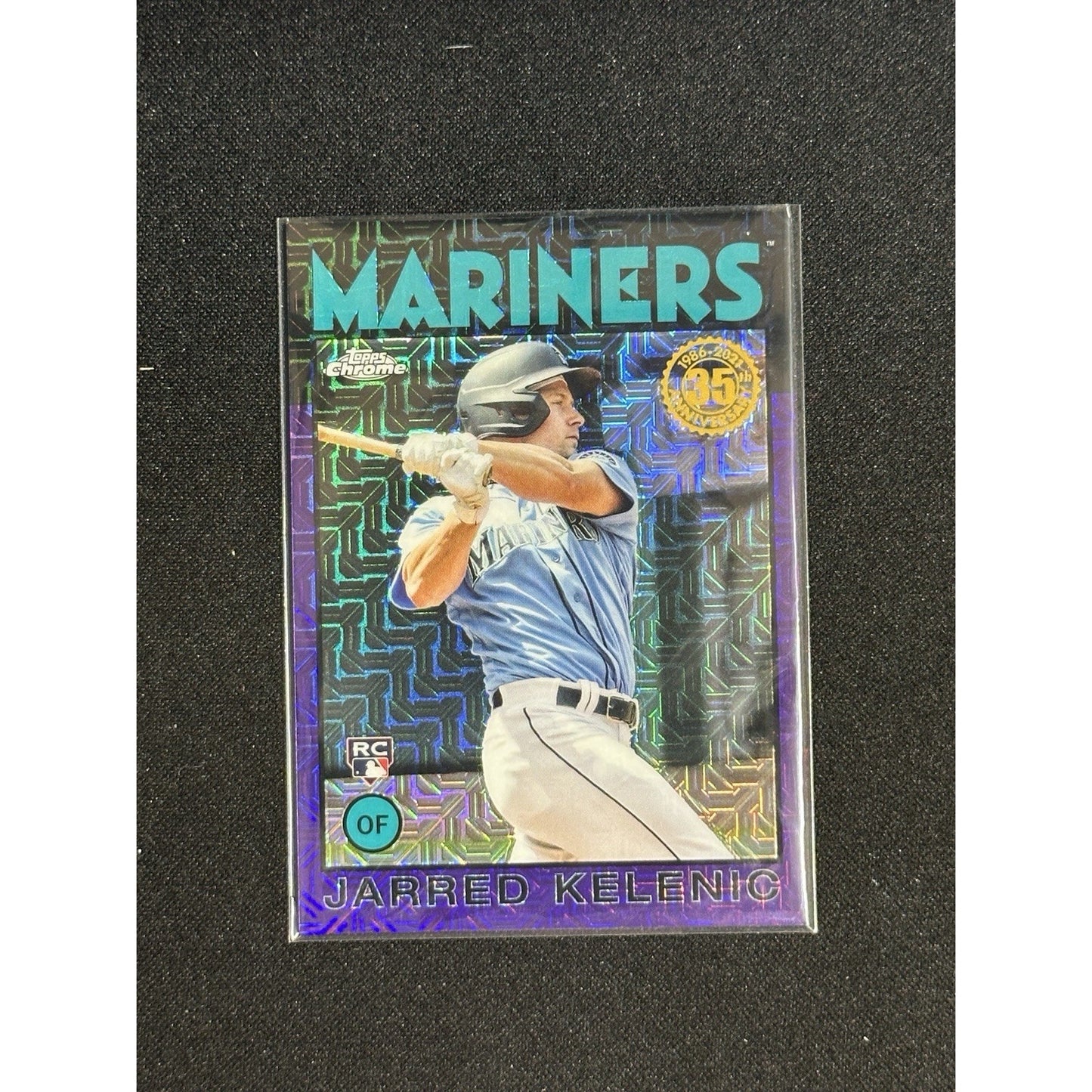 Jarred Kelenic RC 2021 Topps Silver Pack RC Purple Mojo Refractors #/75 Mariners