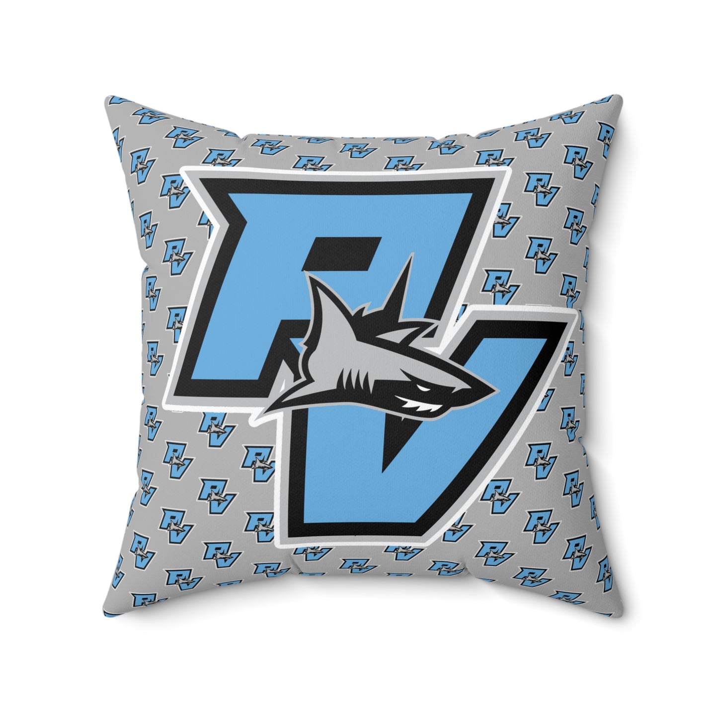 PVAA Sharks Spun Polyester Square Pillow