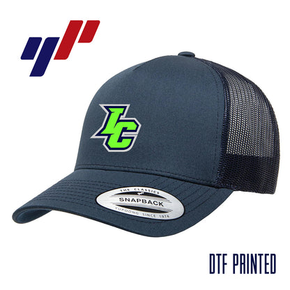 Yupoong 6506 Adult 5-Panel Retro Trucker Cap DTF PRINTED- Indy Clutch Baseball