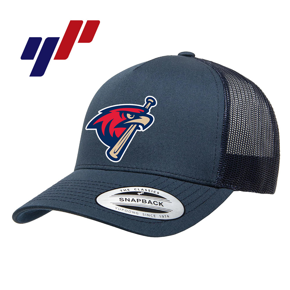 Yupoong 6506 Adult 5-Panel Retro Trucker Cap - MSA Redtails Baseball