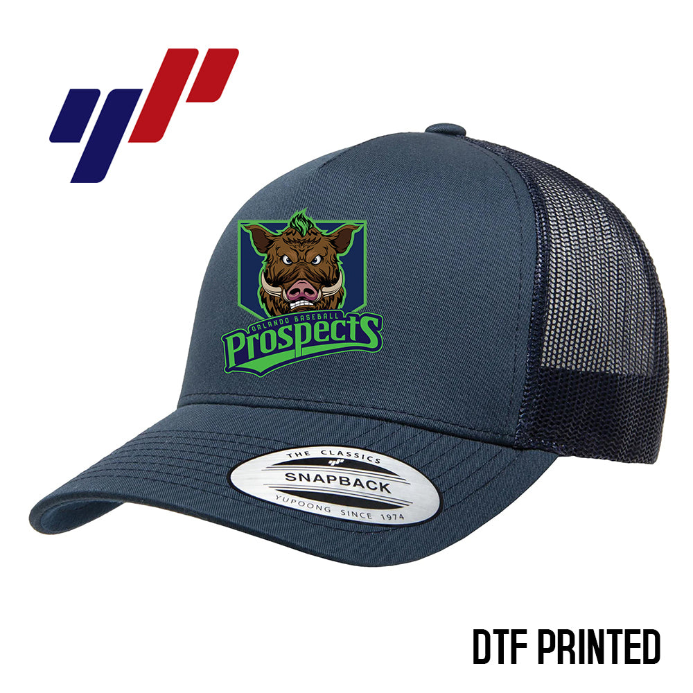 Yupoong 6506 Adult 5-Panel Retro Trucker Cap DTF PRINTED- OBP - War Hogs