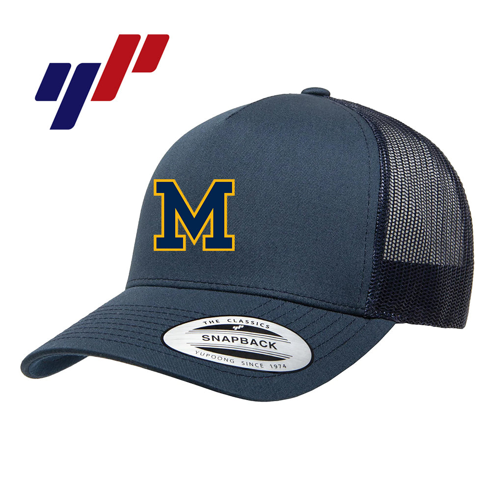 Yupoong 6506 Adult 5-Panel Retro Trucker Cap - Midland Baseball