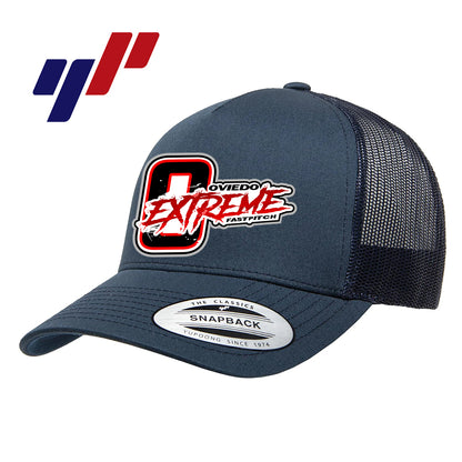 Yupoong 6506 Adult 5-Panel Retro Trucker Cap - Oviedo Extreme Softball