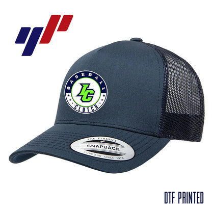 Yupoong 6506 Adult 5-Panel Retro Trucker Cap DTF PRINTED- Indy Clutch Baseball
