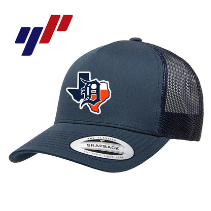 Yupoong Y6007 Adult 5-Panel Cotton Twill Snapback Cap - Dallas Tigers Baseball