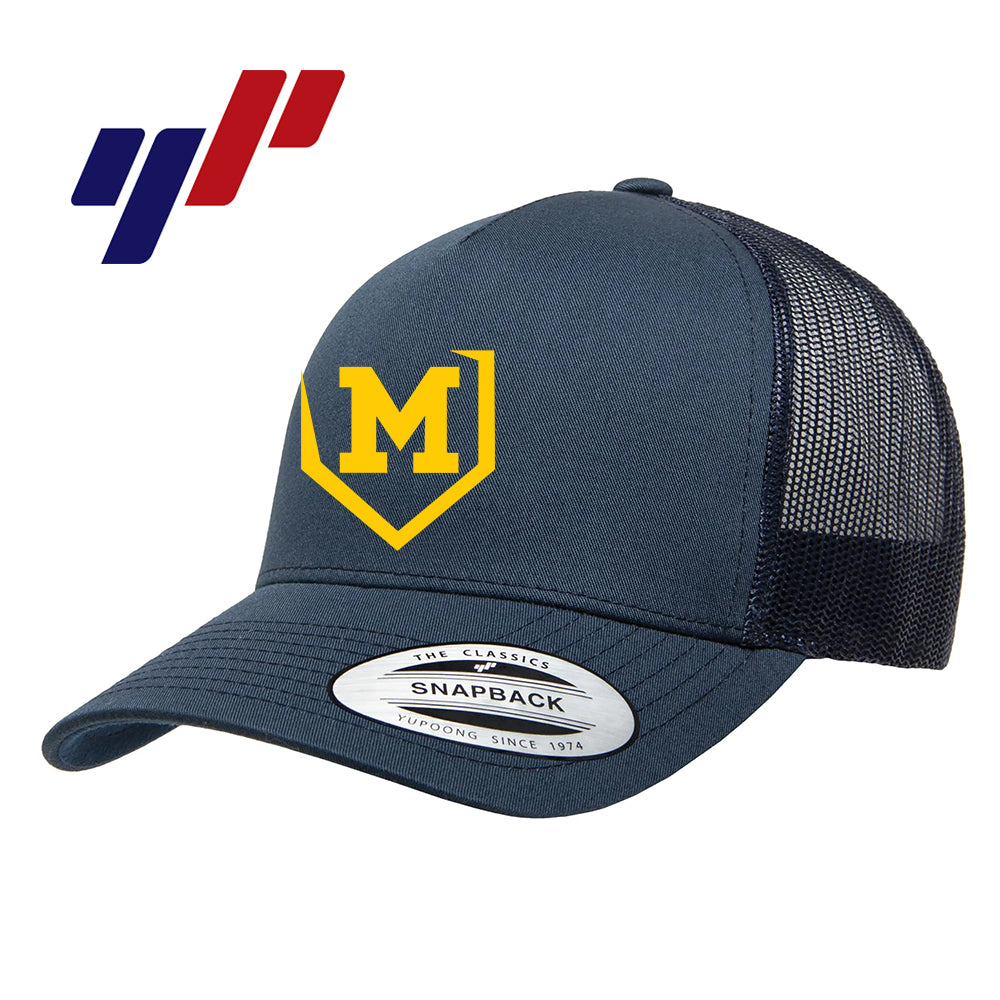 Yupoong 6506 Adult 5-Panel Retro Trucker Cap - Midland Bandits Baseball