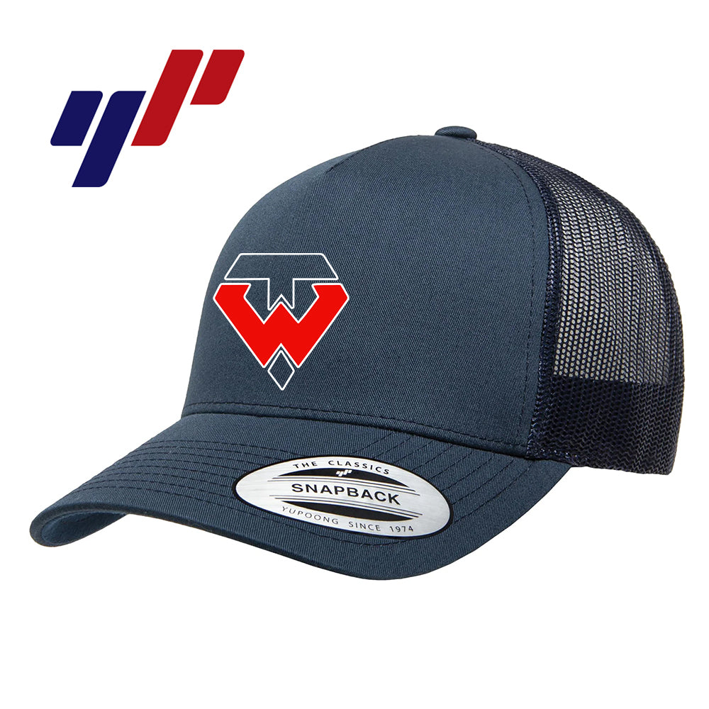 Yupoong 6506 Adult 5-Panel Retro Trucker Cap - Tampa Warriors Baseball