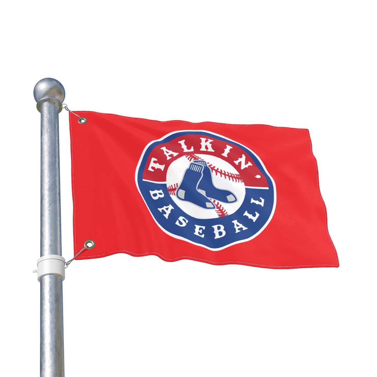 Double Sided Flag Talkin' Baseball