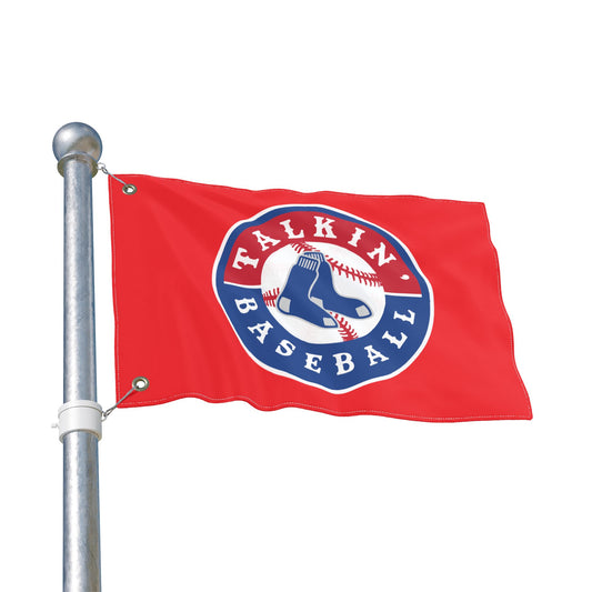 Double Sided Flag Talkin' Baseball