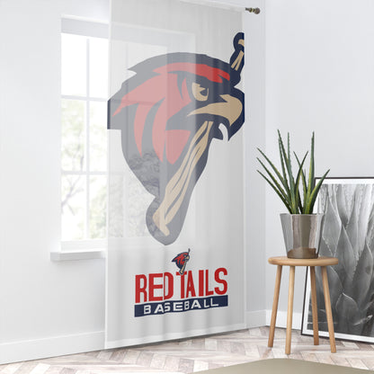 Window Curtain MSA Redtails Baseball