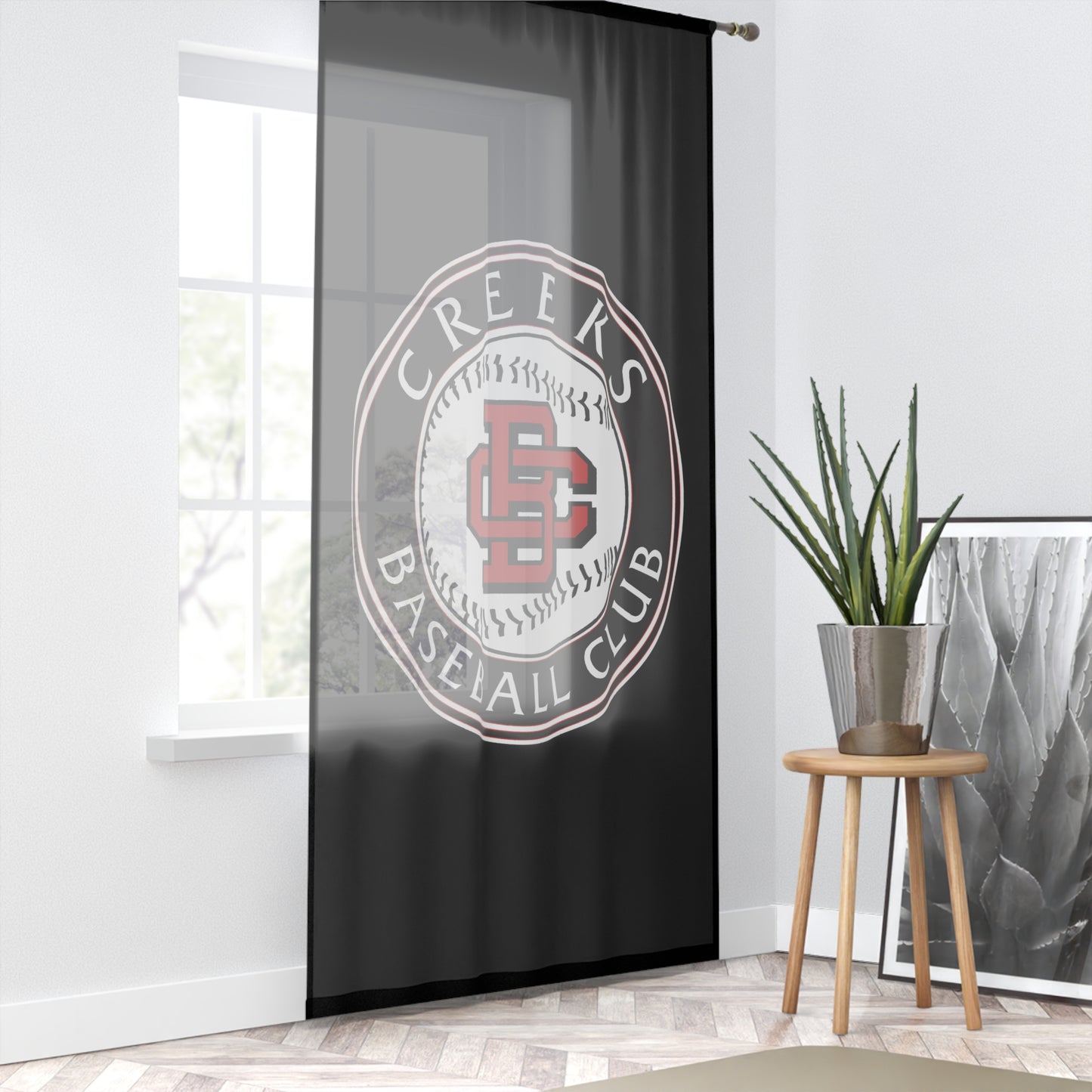 Window Curtain Creeks Baseball Club - CBC