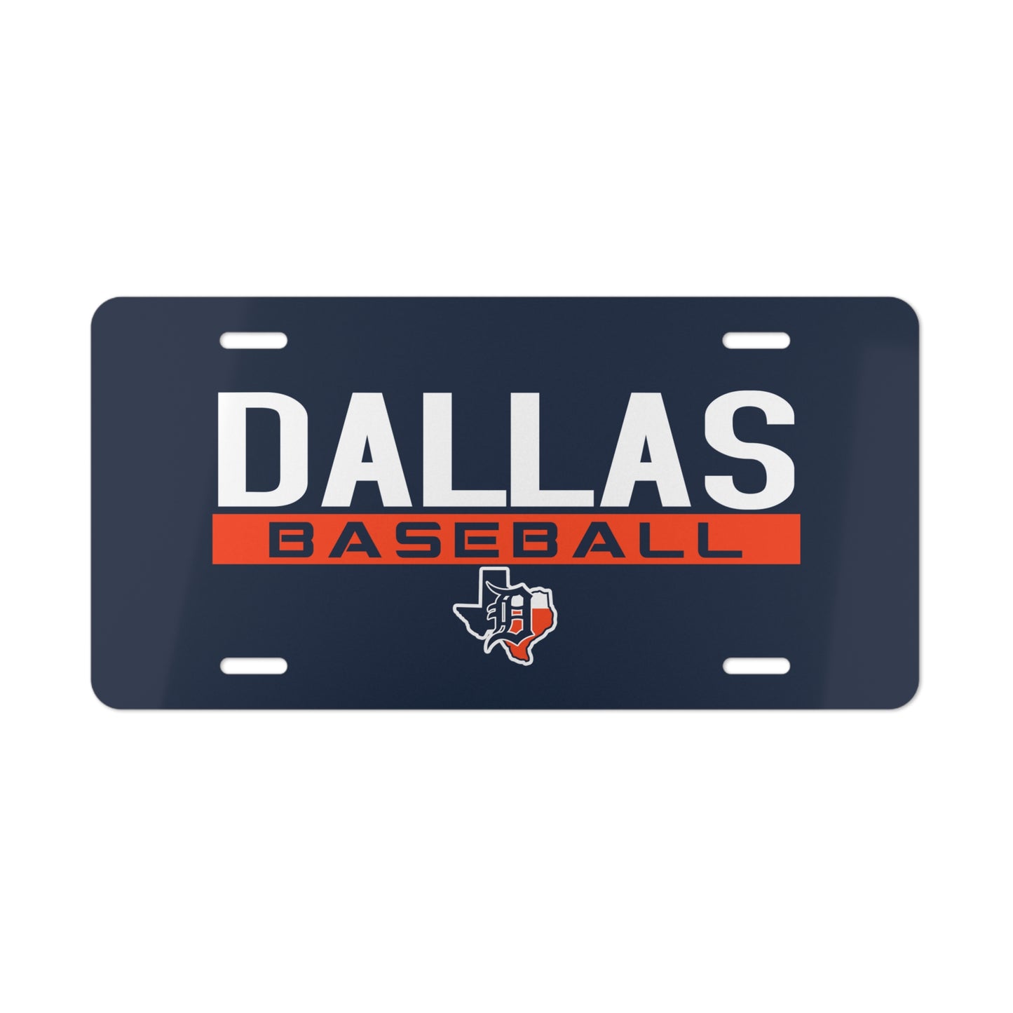 Vanity Plate Dallas Tigers Baseball