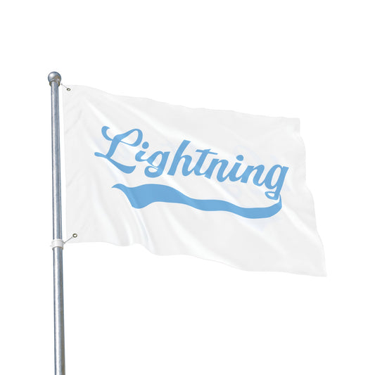 Double Sided Flag Lightning Baseball